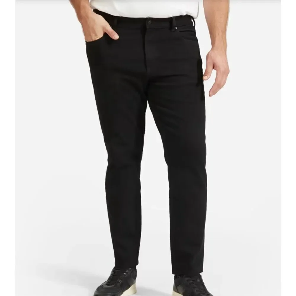 NWT Everlane Black The Relaxed 4-Way Stretch Organic Jean Uniform Size 32x32